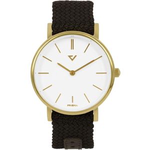 Prisma Unisex P.1628.WG23 horloge Nylon bruin 5 ATM