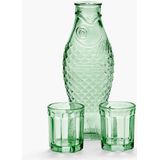 SERAX - Paola Navone - Fish & Fish Karaf incl. 2 Glazen - Groen