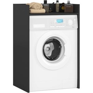 Wasmachine Kast / Wasmachine Ombouw / Wasmachine Meubel FIN / Zwart / AKORD Furniture Factory / 64 x 98 x 50 cm