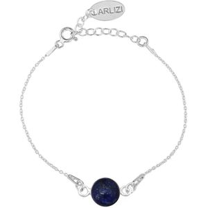 ARLIZI 2289 Armband blauw lapis lazuli cabochon - sterling zilver - 20 cm