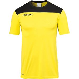 Uhlsport Offense 23 T-Shirt Kinderen - Limoen / Zwart / Antraciet | Maat: 140