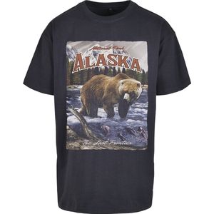 Oversized - Heren - Mannen - T-Shirt - Streetwear - Urban - Modern - Nieuw - Alaska Vintage Oversize Tee navy