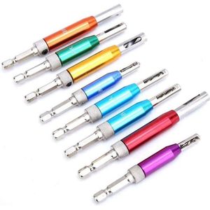 8Pcs Hinge Hole Puncher Center Drill Bit Set - Tapper Core Hole Puncher - High Quality Content in .