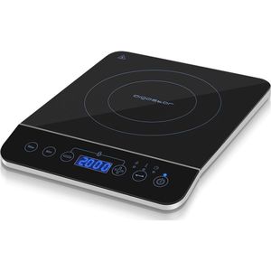Aigostar Inductie Kookplaat - 2000 Watt - Touch control - 1 kookzone - Timer - Zwart | Bluefire 30PKZ