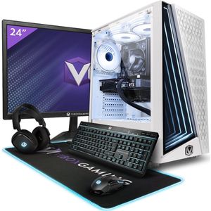 Vibox II-122 Complet Game PC • 24"" Monitor • Intel Core i5 10400F 4,3 GHz • Nvidia RTX 4060 8 GB • 16 GB RAM • 1 TB NVMe M.2 SSD • Windows 11 • WiFi