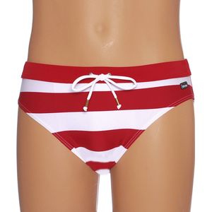 Kleim heren zwembroek - streep - rood wit