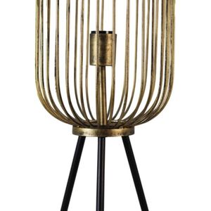 HSM Collection - Vloerlamp - ø30x120 cm - Goud/zwart - Metaal