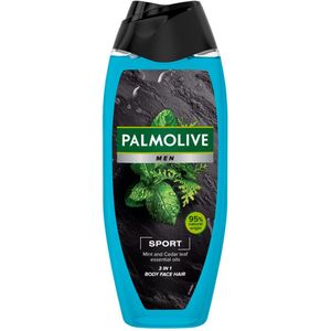 Palmolive Men 3-in-1 Body Face Hair Etherische Oliën Munt Cedernaalden - 6 x 500 ml - Voordeelverpakking