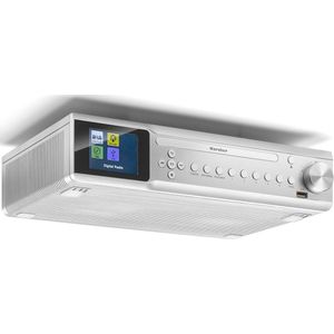 Onderbouw keukenradio met CD-speler, DAB+/FM-radio, Bluetooth en wekker