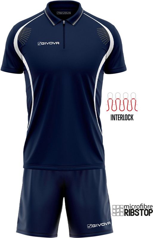 Givova - Easy Set - Wit - Korte Mouwen - M