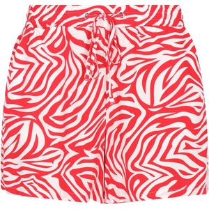 MYMO - Broek - Donkerroze - Dierenprint - Loosefit - High Waist