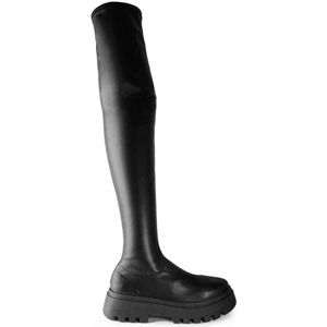 Altercore - Tavon Plateau overknee Laarzen - 37 Shoes - Zwart