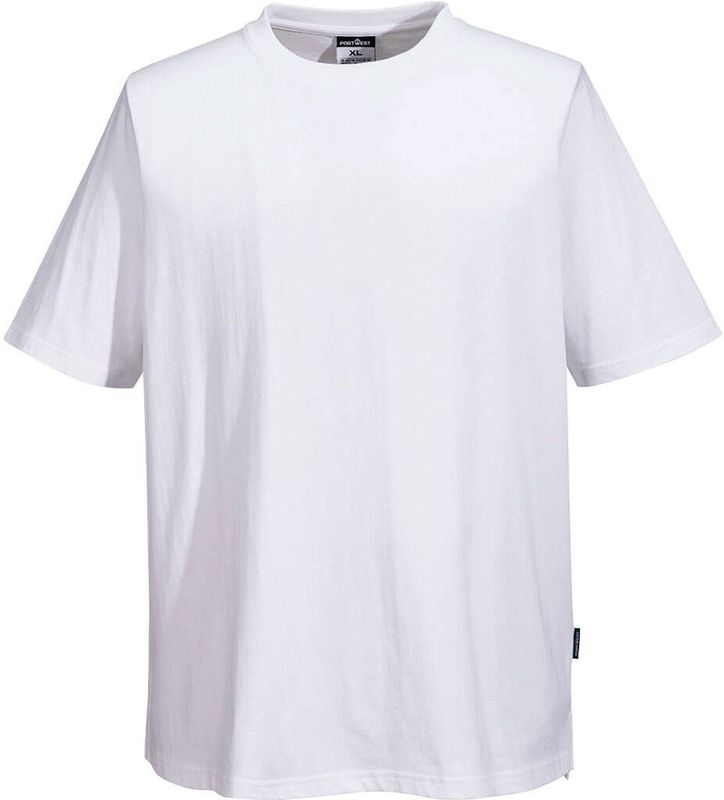 Portwest - C195 - Koks T-Shirt - Wit - 100% Katoen - MeshAir Paneel