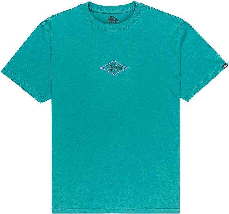 Quiksilver - Evo Swell Ovation - T-shirt - Groen, Blauw - Korte Mouwen - 2XL Man