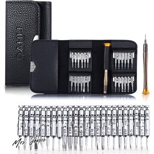Mrs. Jones Collection Precisie Schroevendraaierset - 25-in-1 met Draagbare Tas