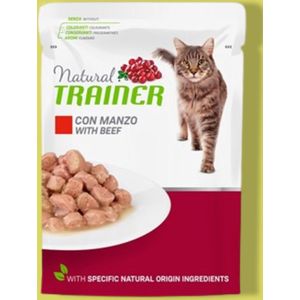 Natural Trainer - Kat Adult Beef Pouch 12 x 85 gram