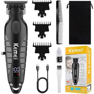 Kemei Tondeuse - KM 2293 - Draadloze Tondeuse - Professionele tondeuse - Haren Millimeteren - Contouren - Haren Scheren - Kapper Tondeuse - Kapper Kwaliteit - Baard Trimmer - Haar Trimmer - Beard and Hair Trimmer