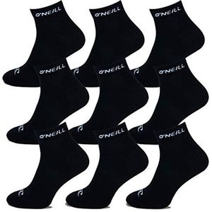 Unisex Korte Sportsokken 9 Pack - Vrijetijdssokken Enkelhoog in Zwart en Wit