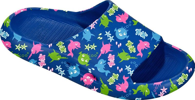 BECO-SEALIFE® badslippers voor kinderen - blauw - maat 22-23