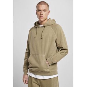 Urban Classics - Overdyed Hoodie/trui - M - Groen