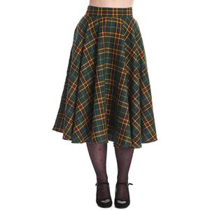 Banned - Highland Green Rok - S - Groen