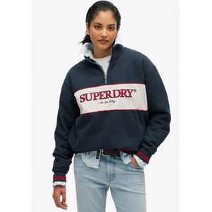 Superdry Country Club Loose Sweatshirt Met Halve Rits