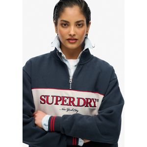 Superdry Country Club Loose Sweatshirt Met Halve Rits