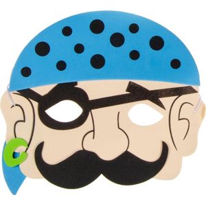 Lg-imports Maskers Piraat Blauw Hoofdkapje 21 Cm