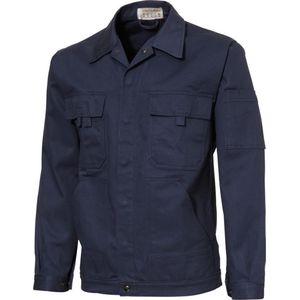 Ultimate Workwear - Standaard werkjas/jack (battledress) KREMS- 100% katoen 320gr/m2 - extra stevig - Blauw (Marine/Navy)