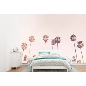 Palmbomen - Zon - Natuur - Lucht - Behangpapier