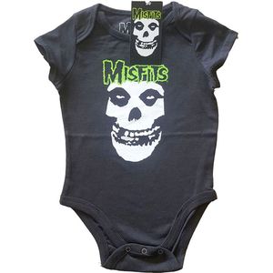 Misfits - Skull & Logo Baby romper - 6-9 maanden - Zwart