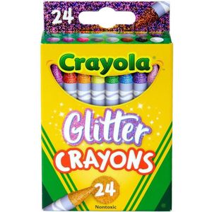 Crayola - Glitter Waskrijtjes - voor kinderen - 24 stuks