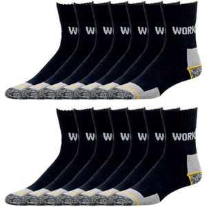 Quality Wear Werksokken | Badstof Voet | Zweetabsorberend en Duurzaam | 6 Paar | Gratis Verzending