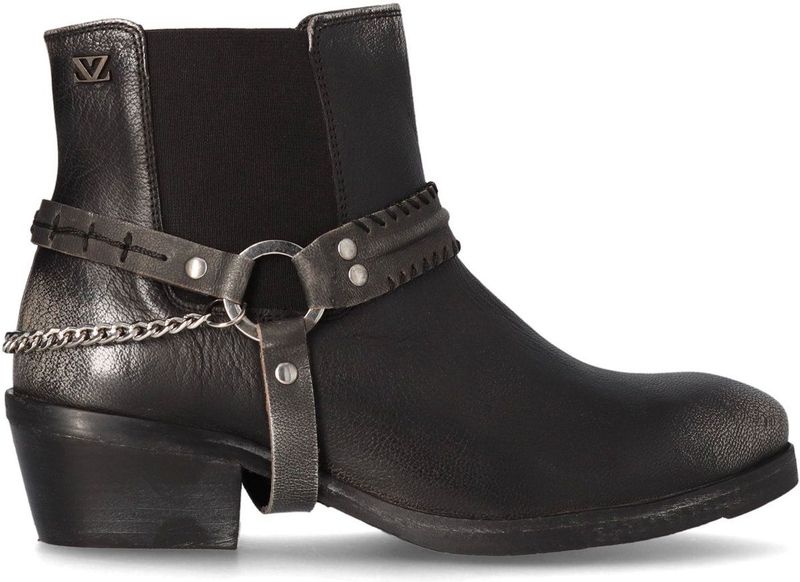 Lazamani - Emmi - Enkellaarsjes - Pewter - Leer