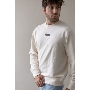 COMFY YOUNG SWEATER creme with print