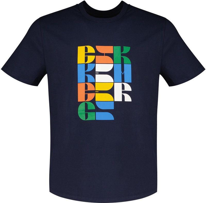Bikkembergs Bmt0707 T-shirt Met Korte Mouwen Blauw L Man