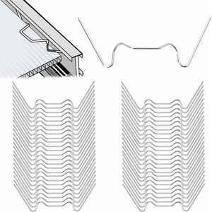 Broeikas Glasklemmen, 125 stuks - W broeikasklemmen - RVS broeikasbeglazingsclips glasclips - voor broeikastuin, broeikasaccessoires, voor broeikasbevestiging