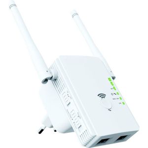 Wifi Versterker Stopcontact - 300 Mbit/s - 2 Antennes - Wit