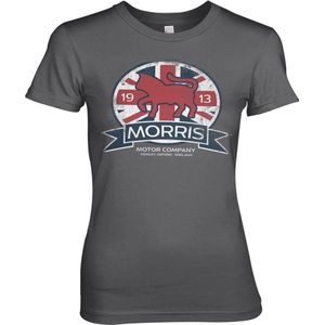 Morris Motor Co. England Girly Tee Damen T-Shirt Dark-Grey-S
