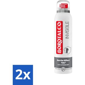 Borotalco Deospray Invisible 150 ml - Voordeelverpakking - 2 stuks