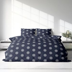 Dekbedovertrek Flanel - Winter - 240 x 220 cm - Lits-Jumeaux - Flake