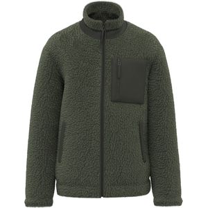 Native Spirit Ecologisch uniseks sherpa jasje NS604 - Forest Khaki / Dark Forest Khaki - 3XL