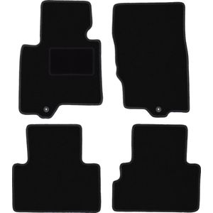 Zwarte velours vloermatten voor: Infiniti QX70 SUV (2008-2017)