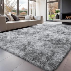 Hoogpolig tapijt, woonkamer, 160 x 230 cm, wasbaar, antislip, extra groot, shaggy zacht tapijt, pluizige moderne vloertapijten, mat naast tapijten voor slaapkamer
