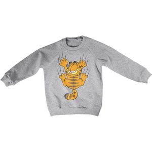Garfield Kinder Hanging On Kids Sweatshirt VIA-31-GAR004-H89-2 HeatherGrey-XS