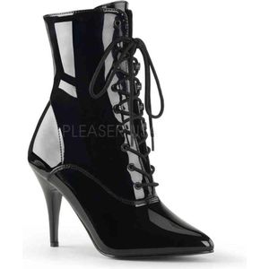 EU 38 = US 8 | VANITY-1020 | 4 Lace-Up Ankle Boot, Side Zip