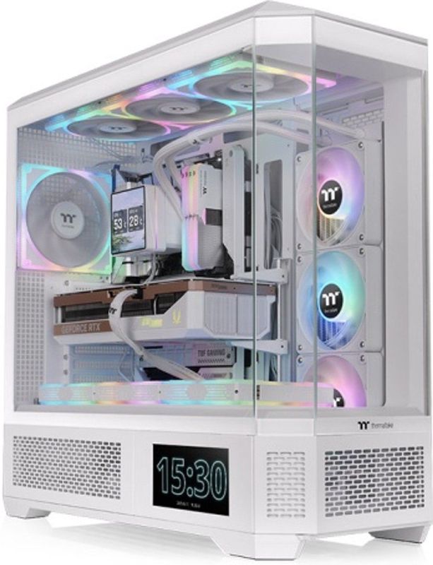 Thermaltake - View 600 TG Snow White - PC-behuizing - Wit - Full-tower - E-ATX