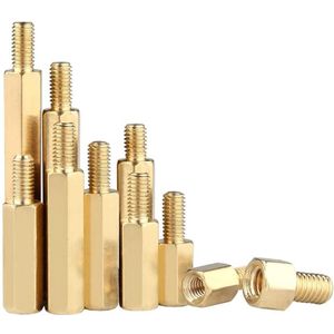 Allecto Plus - Hex Messing Afstandhouders voor PCB Moederbord, M4*15+6 mm, 20 stuks