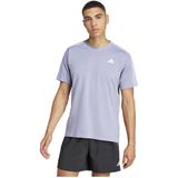 Adidas - Own The Run 3 Stripes - T-shirt - Paars - Korte Mouwen