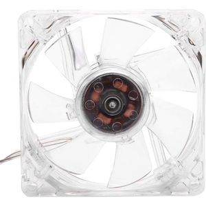 Meerkleurige koelventilator voor CPU-pc - Draagbare transparante USB CPU-koelventilator met 4 kleurenlampen